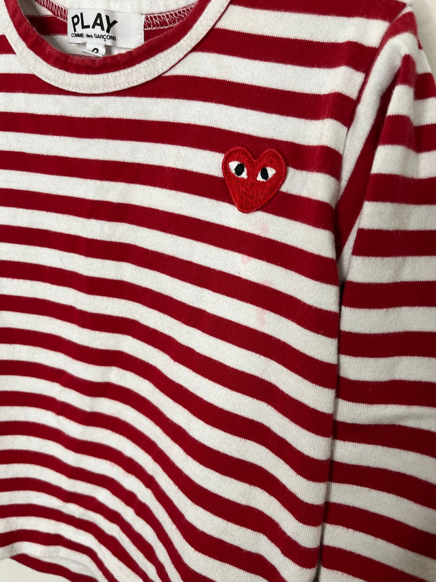 Comme Des Garcons Striped Long-Sleeve (2T)