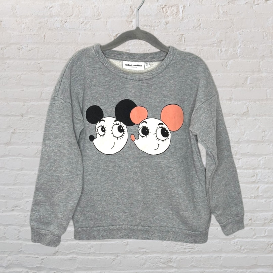 Mini Rodini Cats Sweatshirt Grey | Mini Rodini