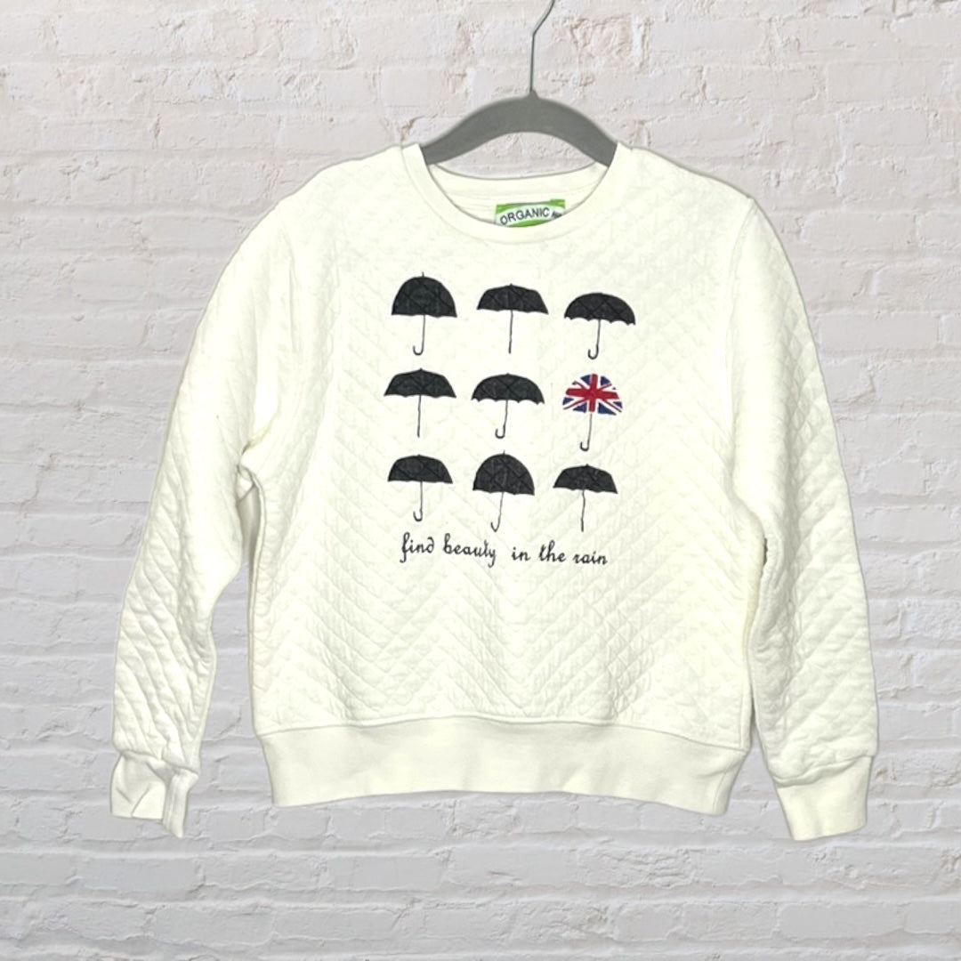 Organic Hill 'Find Beauty in the Rain' Quilted Sweater (5T)
