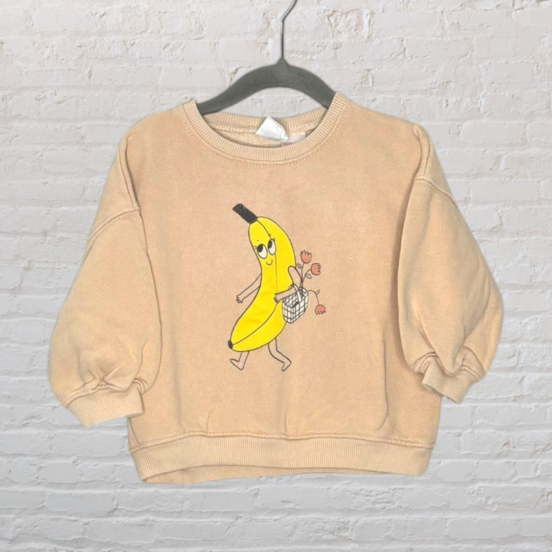 Zara Shopping Banana Sweatshirt (18-24)