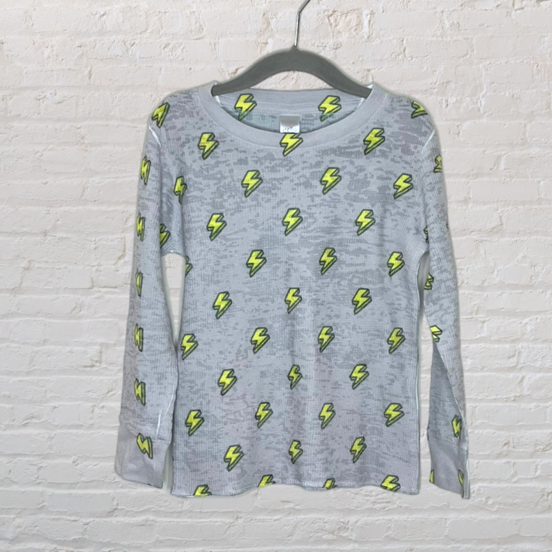 Stella Blu Lightning Bolt Waffle Long-Sleeve (4T)