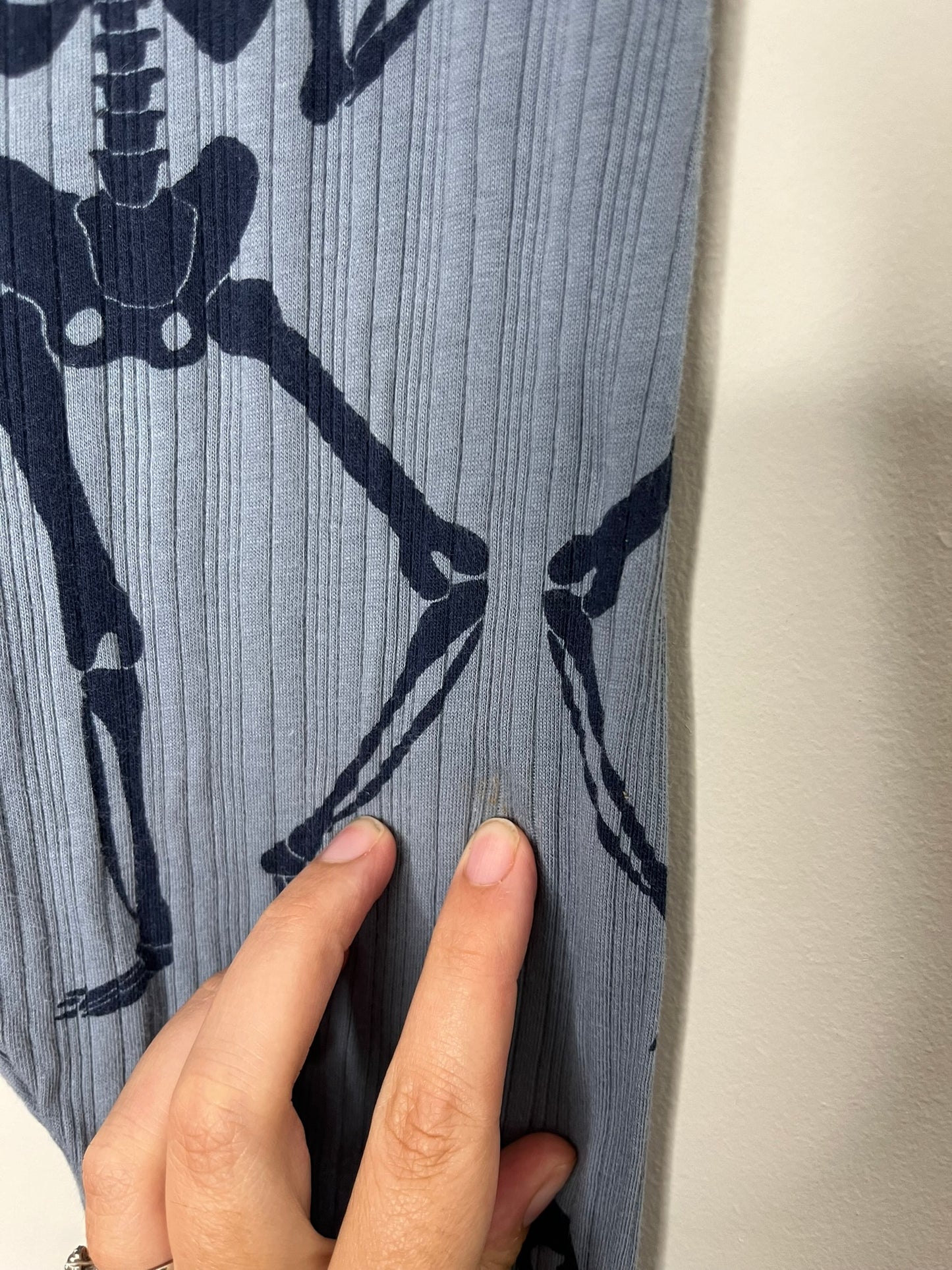 Mini Rodini Ribbed Skeleton Joggers (2T)*