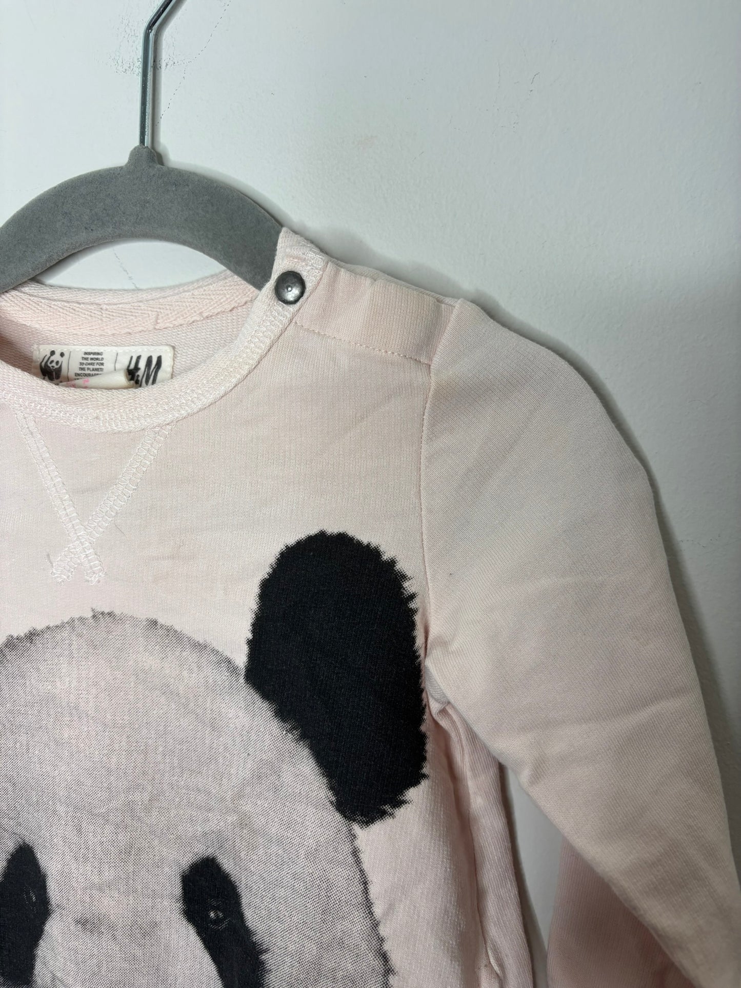 H&M Panda Graphic Tunic (6-9)
