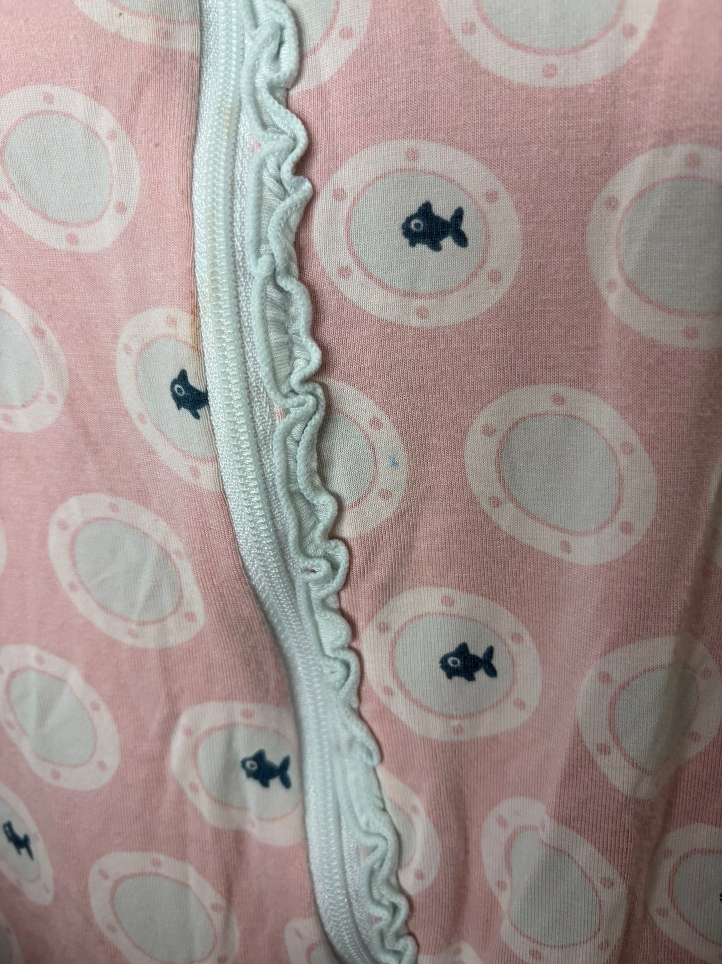 Kickee Pants Bamboo Fish Porthole Sleeper (18-24)