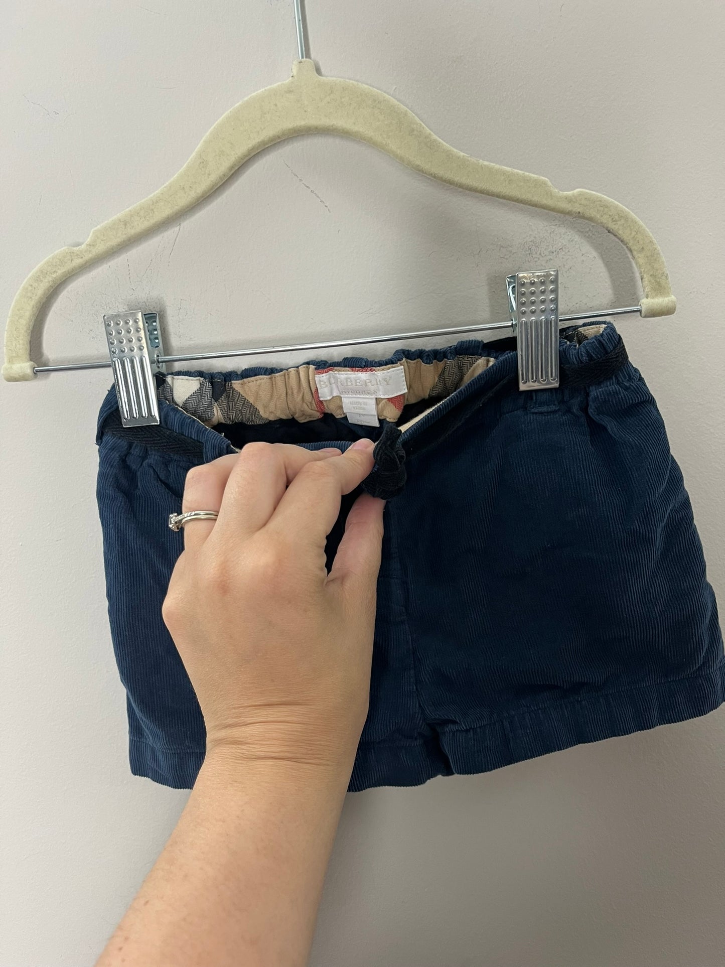 Burberry Corduroy Shorts (2T)