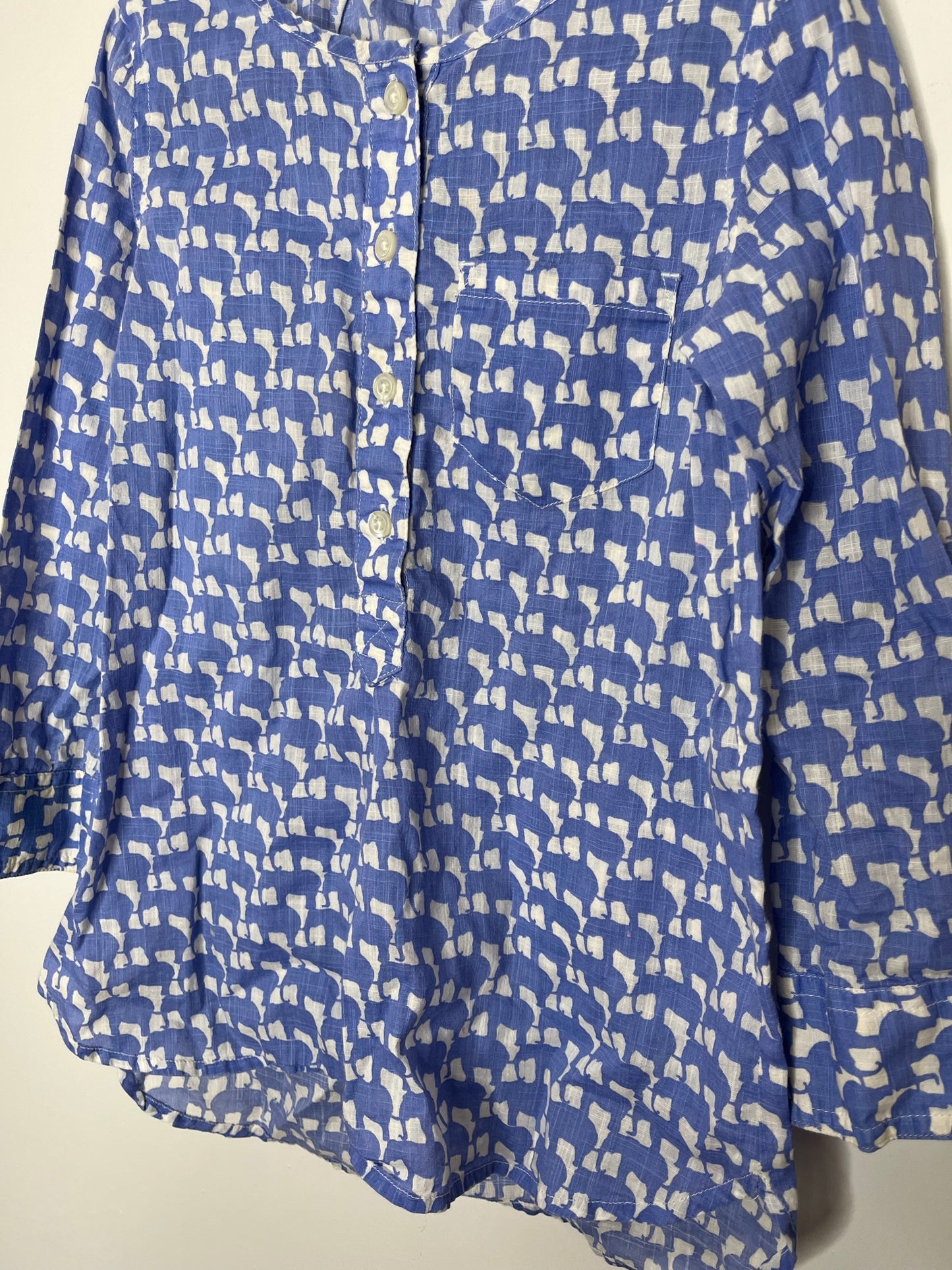 Crewcuts Horse Print Button-Down Shirt (4-5)