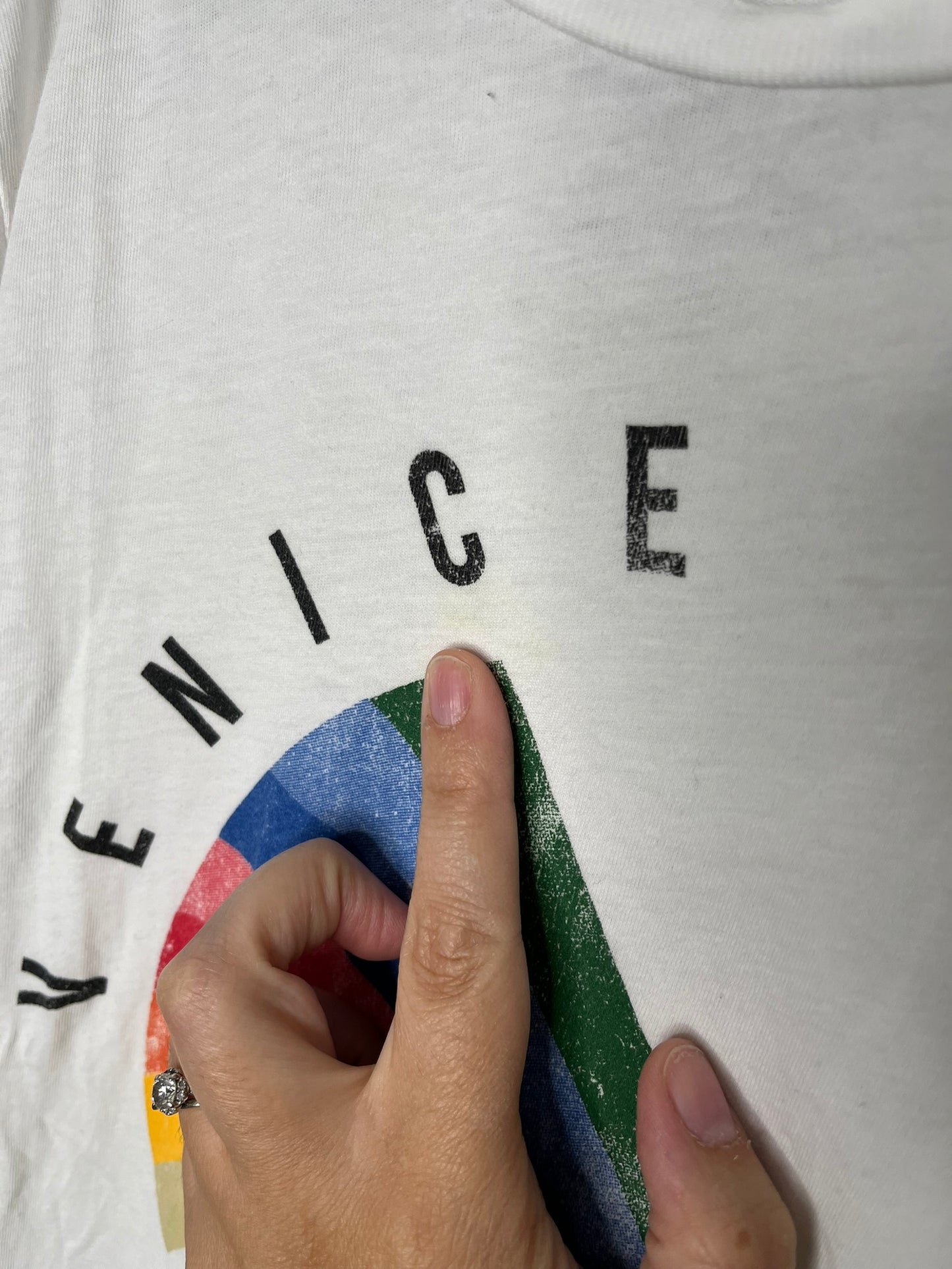 Californian Vintage Rainbow Wave T-Shirt (10)