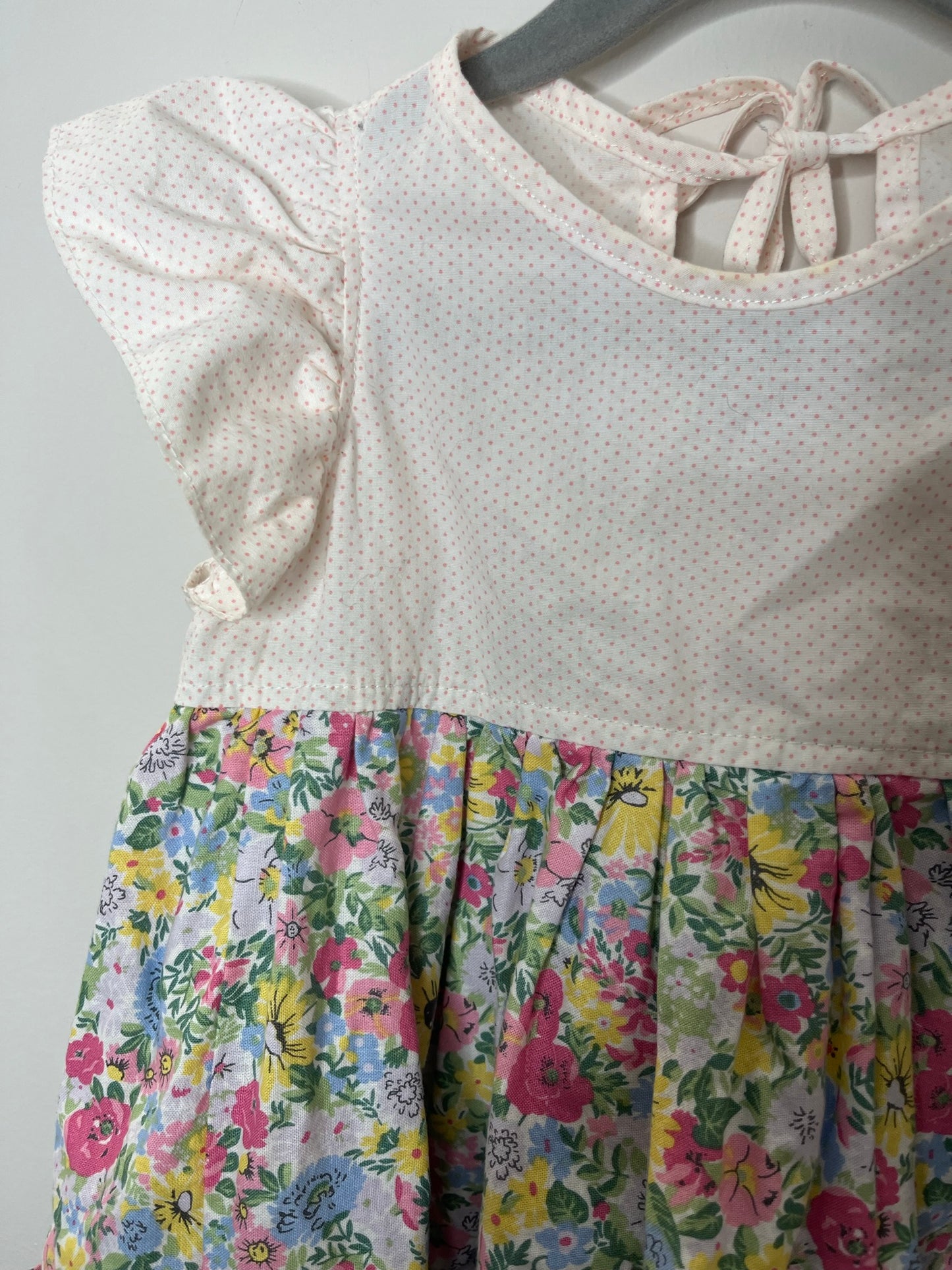 Nest & Nurture Swiss Dot Floral Pocket Dress (3T)
