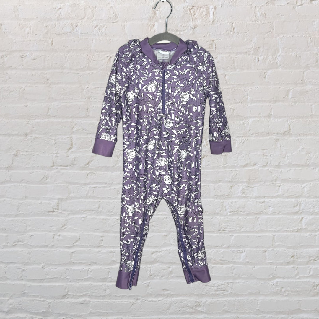 Honeysuckle Floral Ruffle Sunsuit (2T)