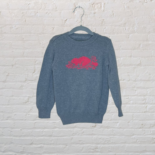 Roots Knit Logo Sweater - 5T