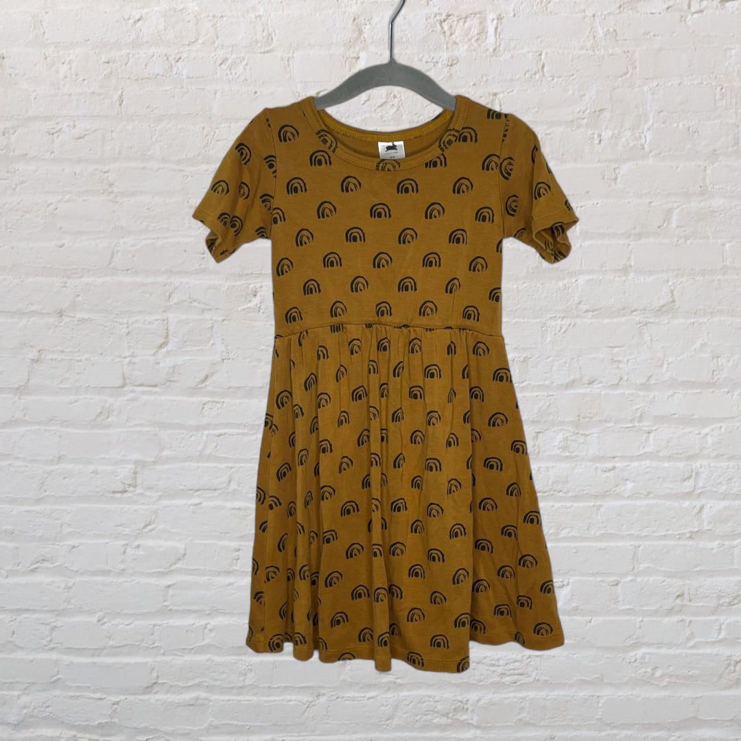Little & Lively Umber Rainbow Bamboo/Cotton Twirl Dress (4T)