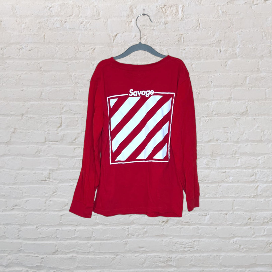 Savage Patterned-Back Long-Sleeve (7-8)