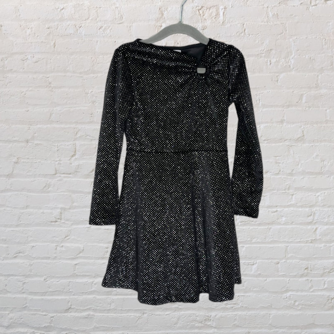 Zara Keyhole Sparkle Party Dress (6)