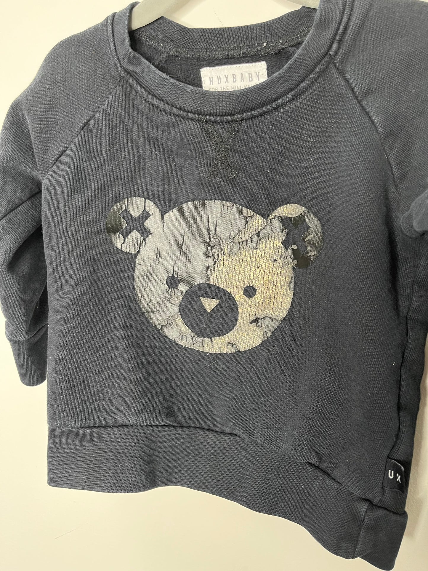 Huxbaby Dual-Tone Bear Sweater (18-24)