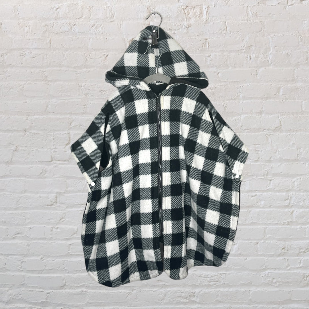 Small Shop Fleece Buffalo Plaid Car Seat Poncho (2T)