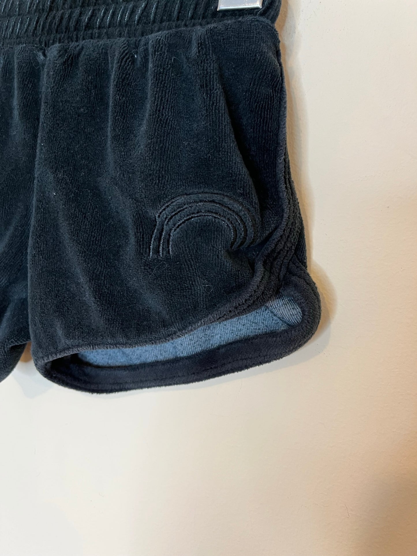 Tiny Whales Velour Embroidered Rainbow Shorts (2T)