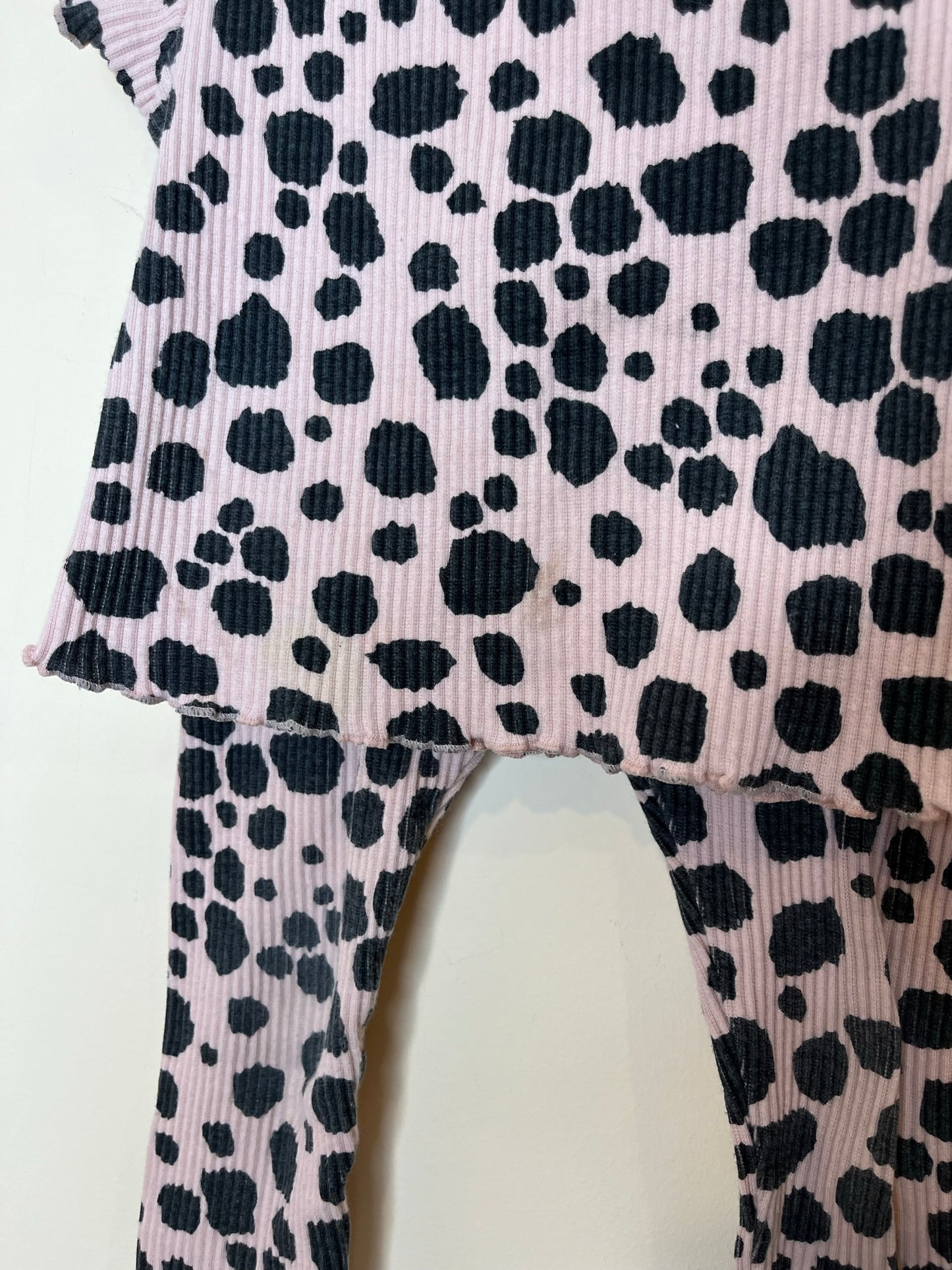 Huxbaby Ribbed Animal Print Lounge Set (2T)*