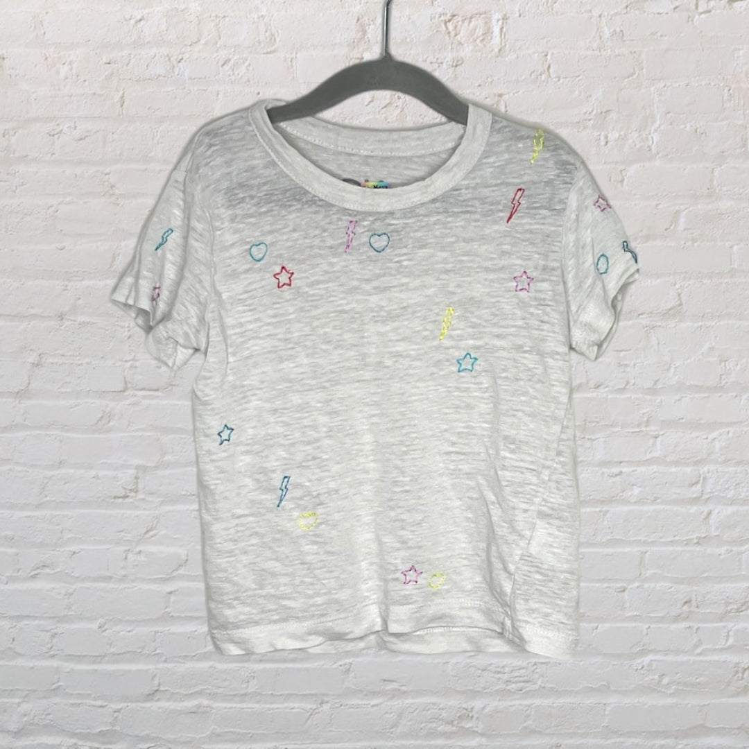 Chaser Embroidered Gauzy T-Shirt (4-5)
