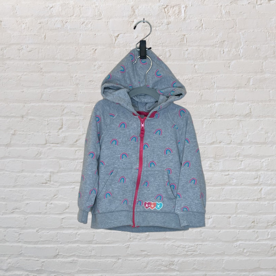 Hatley Rainbows Zip Hoodie - 5T