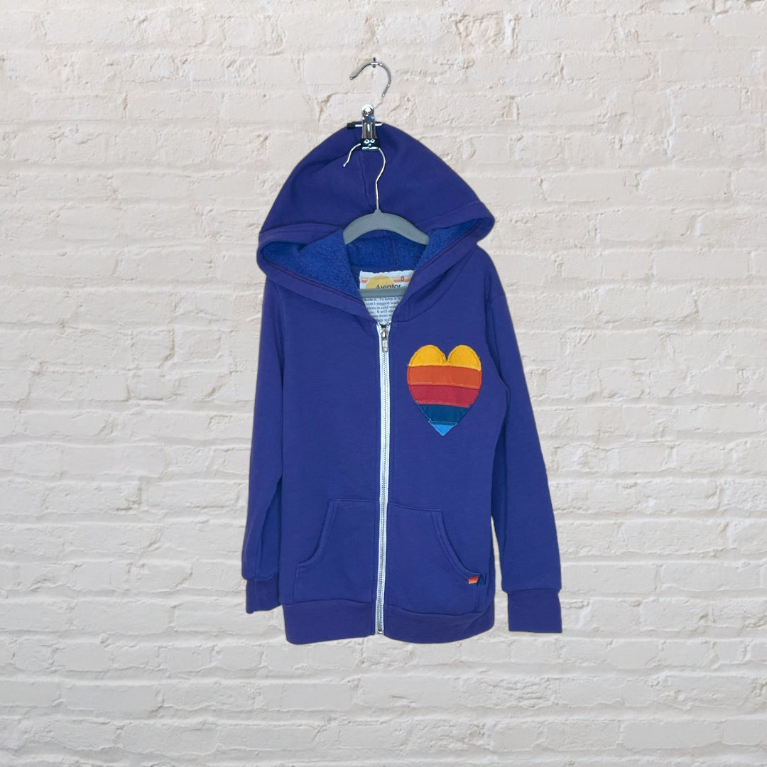 Aviator Nation Rainbow Heart Hoodie (8)