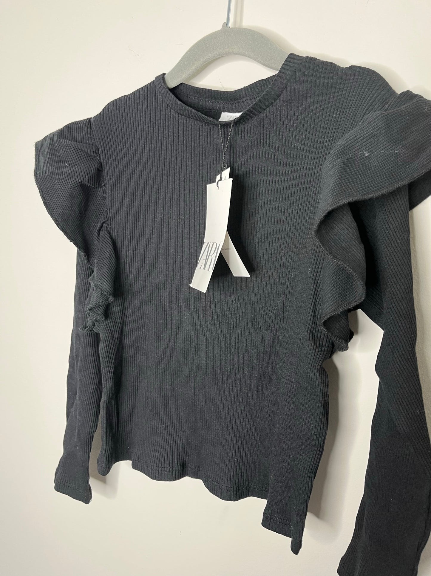 NEW! Zara Ribbed Ruffle Long-Sleeve (7)