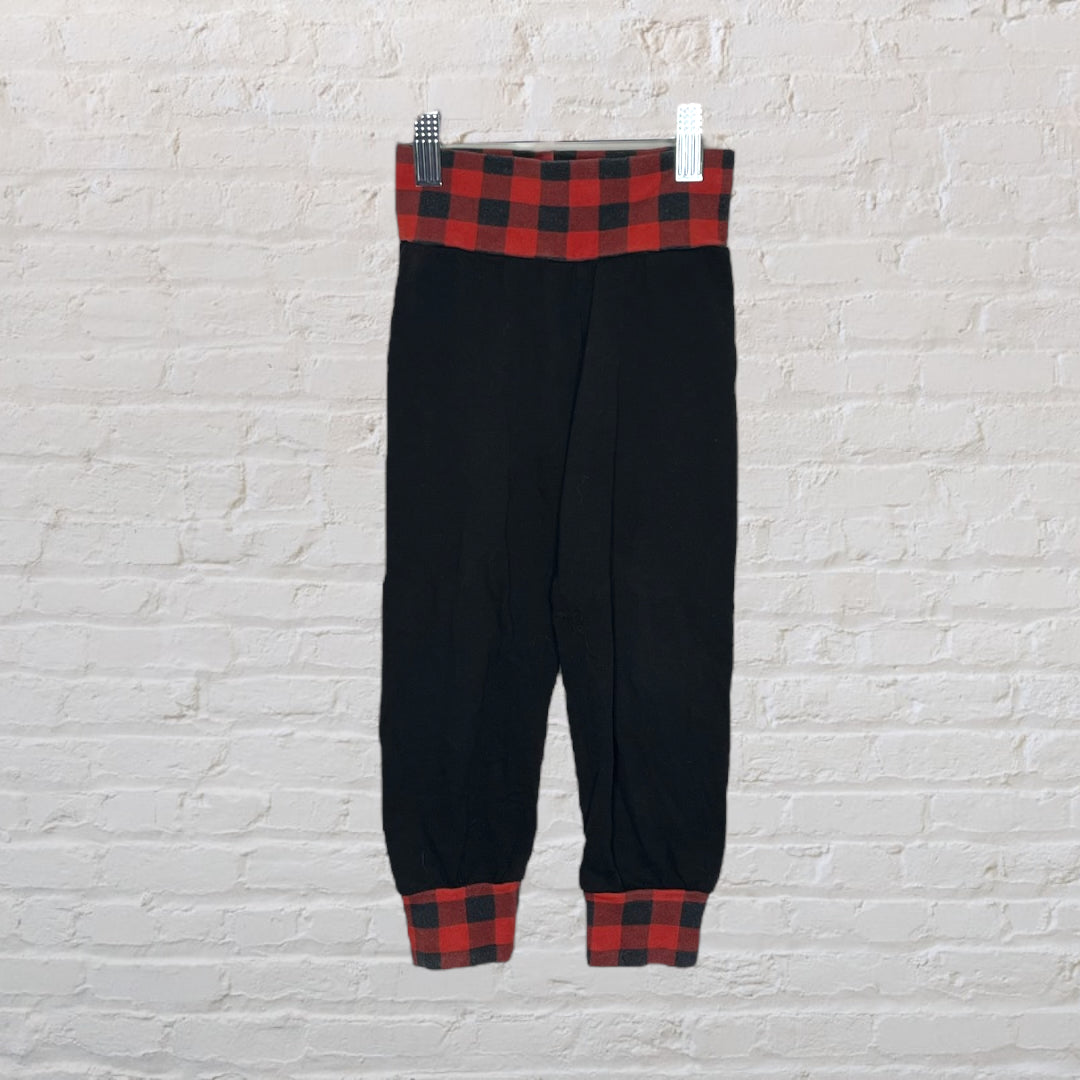 LalaBaby Buffalo Plaid Stretchy Jogger Set (3T)*