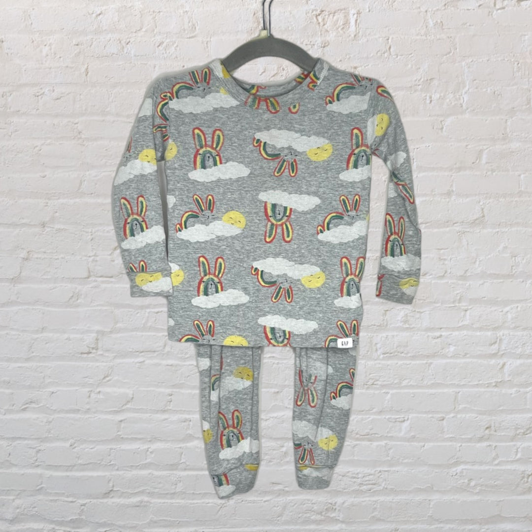 Gap Rainbow Bunny Pyjama Set (18-24)