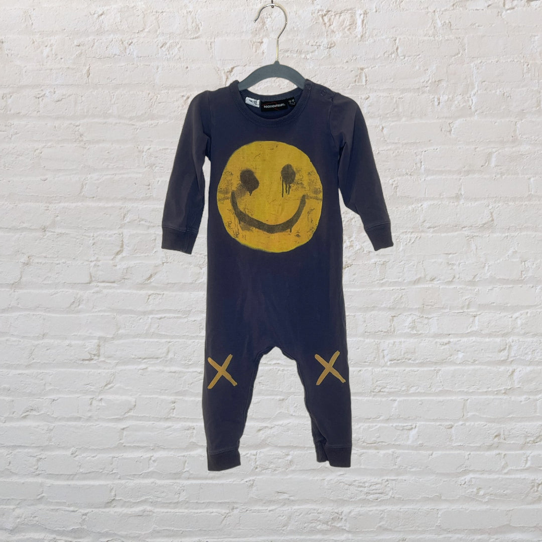 Smiley Face Romper - 12-18
