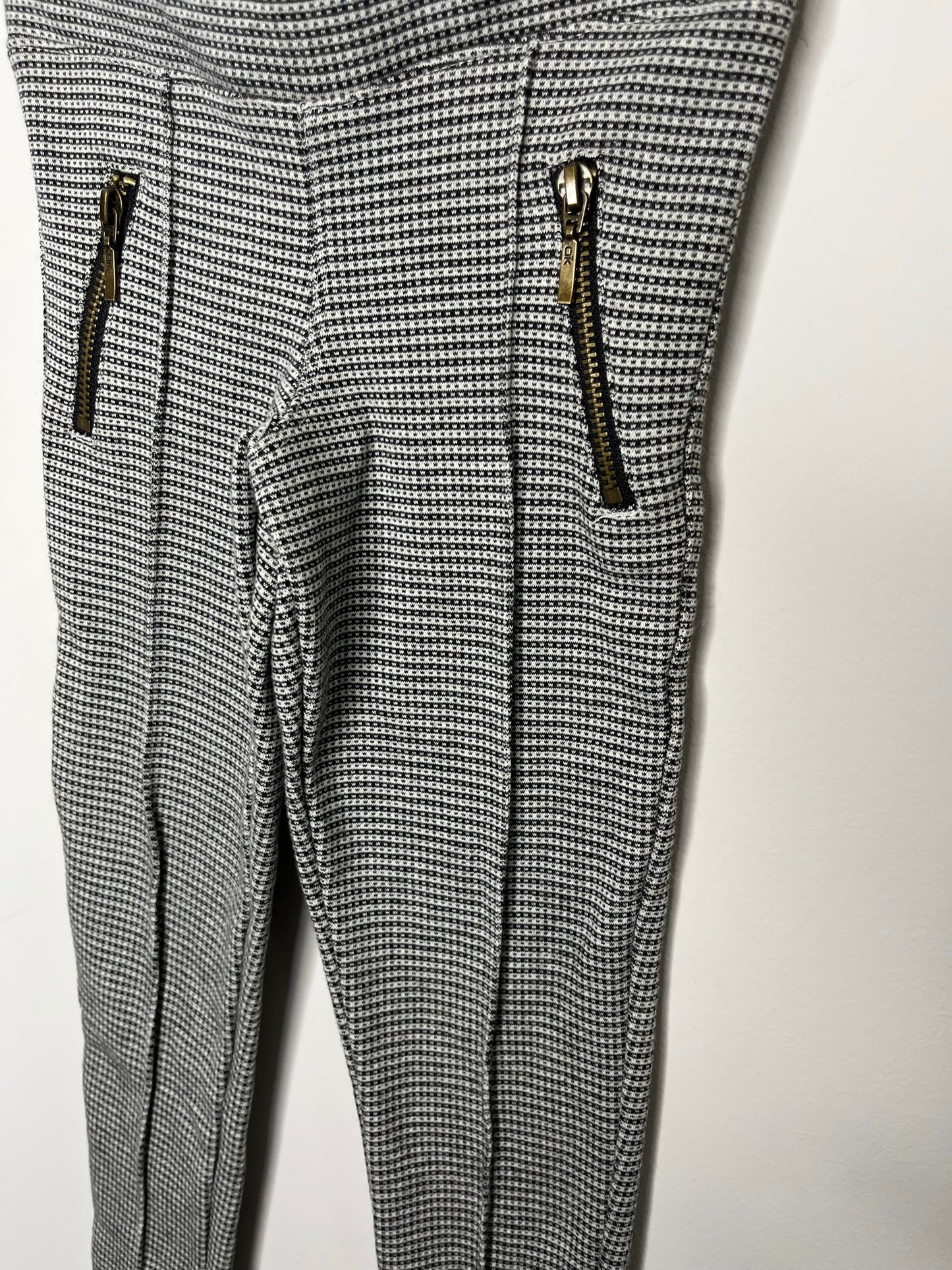 Okaidi Houndstooth-Style Ponte Leggings (4T)