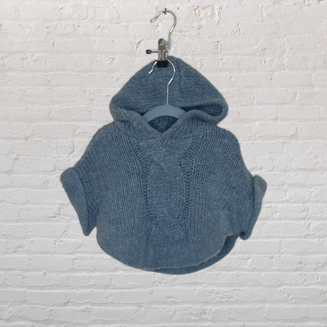 Zara Super Soft Knit Poncho - 9-12