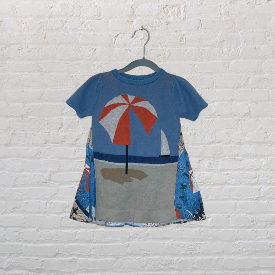 Wolf & Rita Knit Beach Mural Dress (2T)
