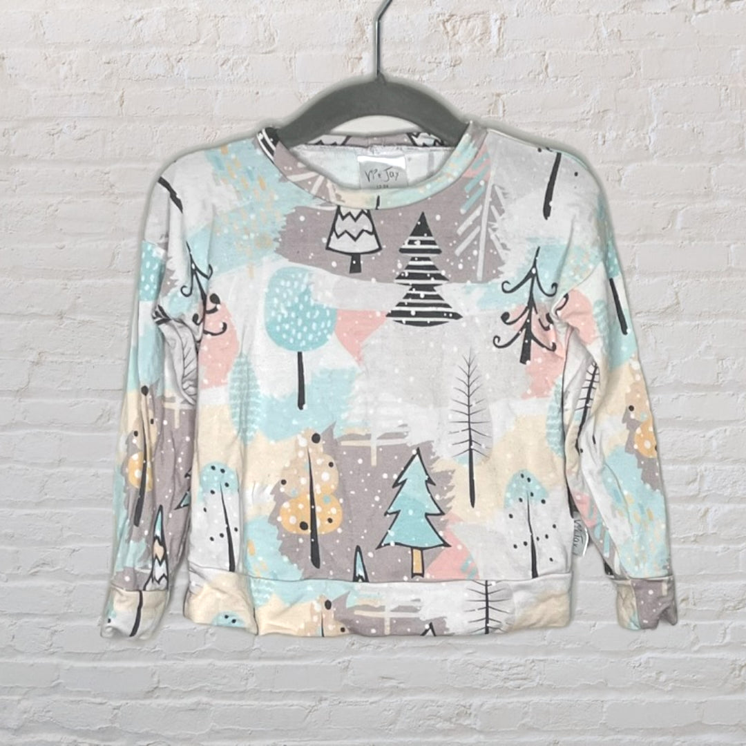Vi & Jax Pastel Winter Scene Bamboo Long-Sleeve (18-24)