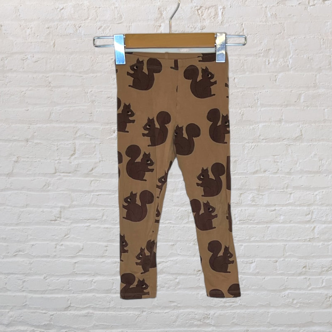 Mini Rodini Squirrel Print Leggings (3T)