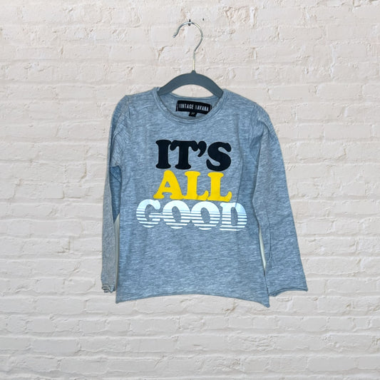 Vintage Havana 'It's All Good' Marled Long-Sleeve - 3T