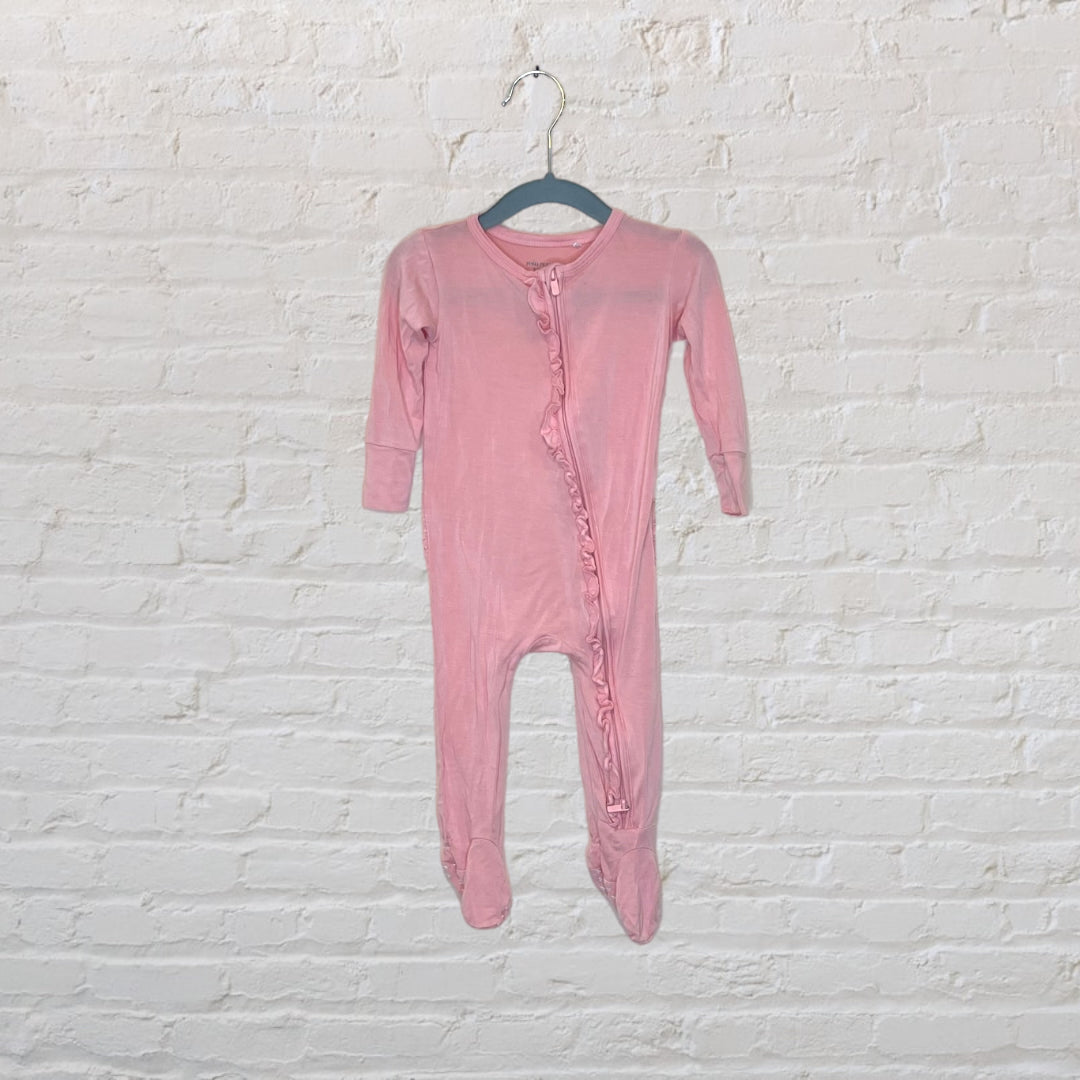 Posh Peanut Bamboo Ruffle Sleeper (9-12)