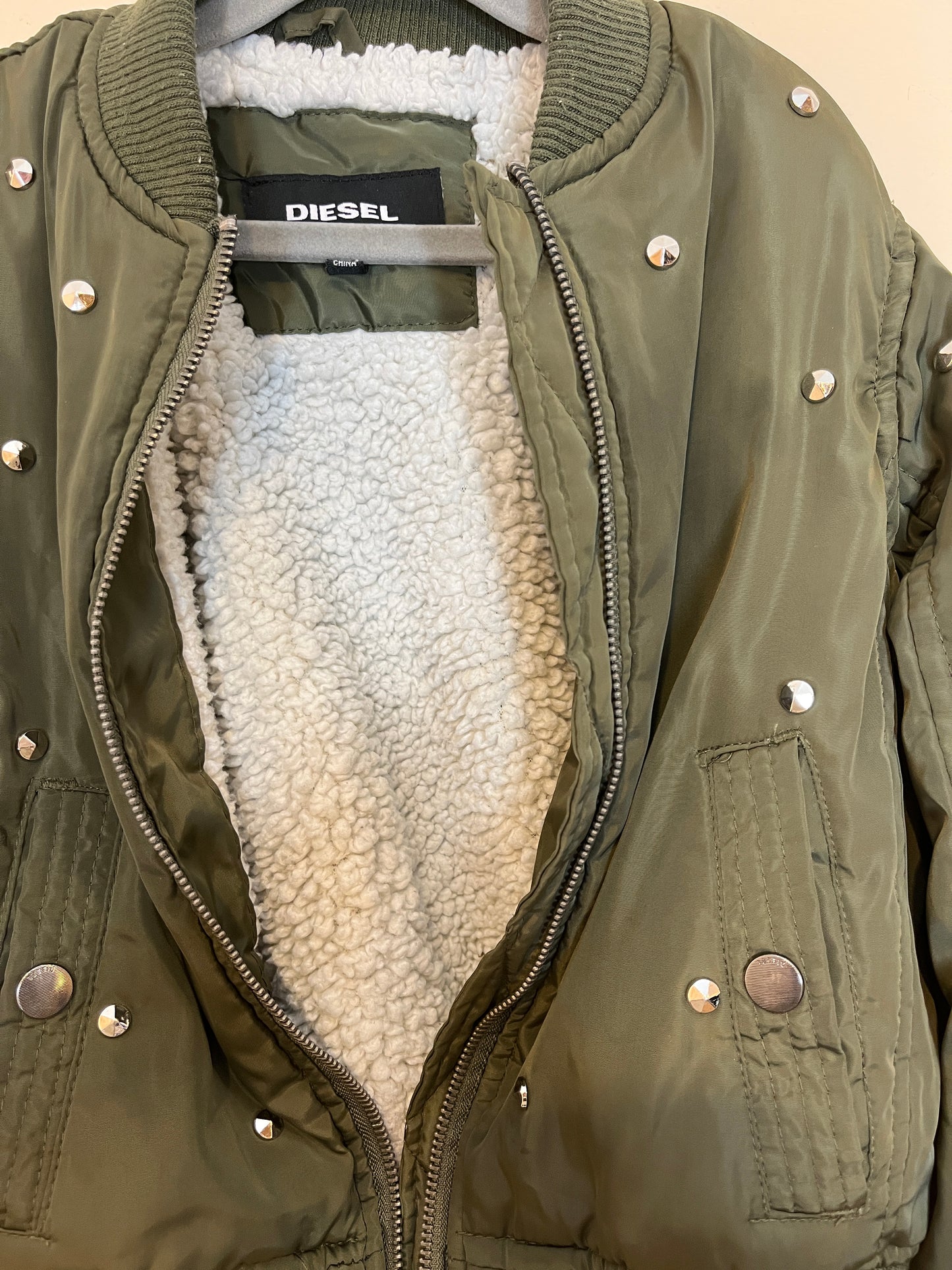 Diesel Studded Sherpa-Lined Bomber Jacket (6)