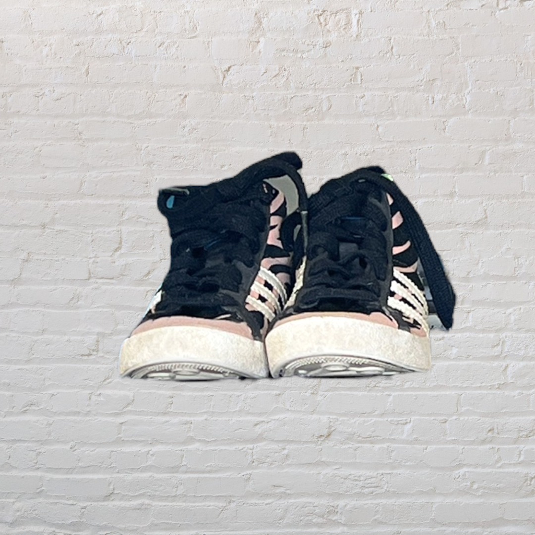 Adidas Zebra Print High-Top Sneakers (8.5)