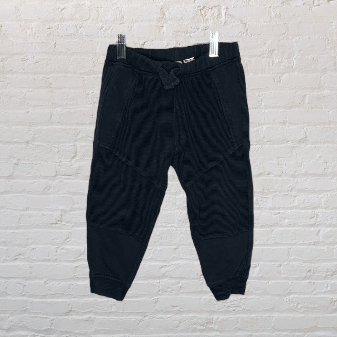 Zara Ribbed Moto Joggers (3T)