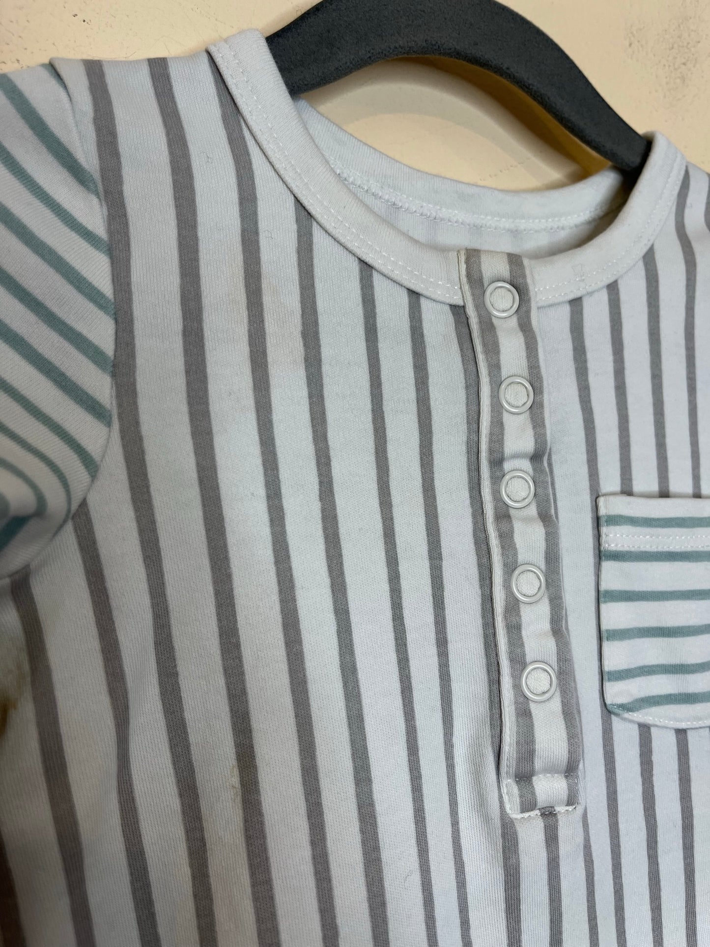 Pehr Striped Romper (12-18)