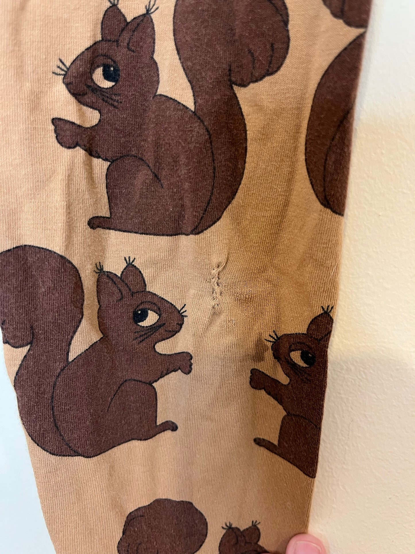 Mini Rodini Squirrel Print Leggings (3T)