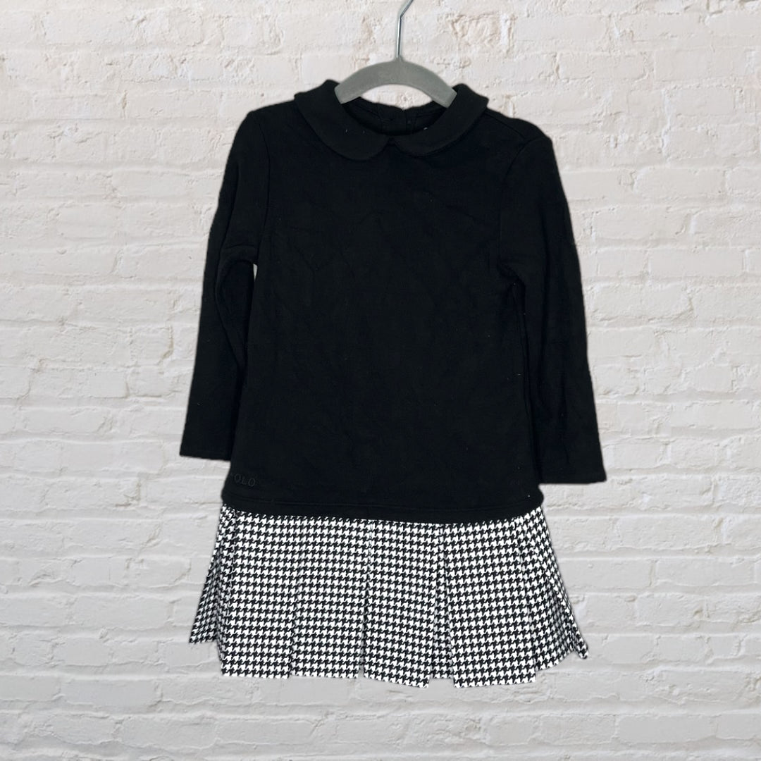 Polo Ralph Lauren Houndstooth Peplum Dress (2T)