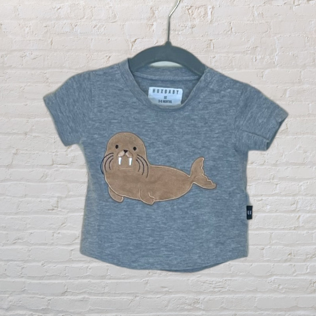 Huxbaby Walrus Patch T-Shirt (3-6)