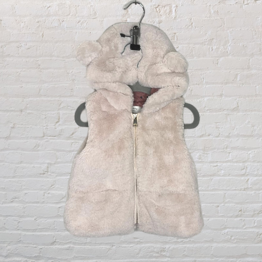 Zara Plush Hooded Vest (12-18)