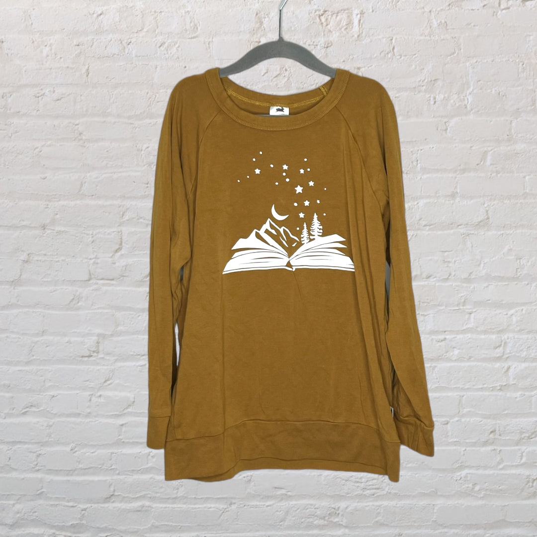 Little & Lively Bamboo/Cotton Book Sweater (9-10)