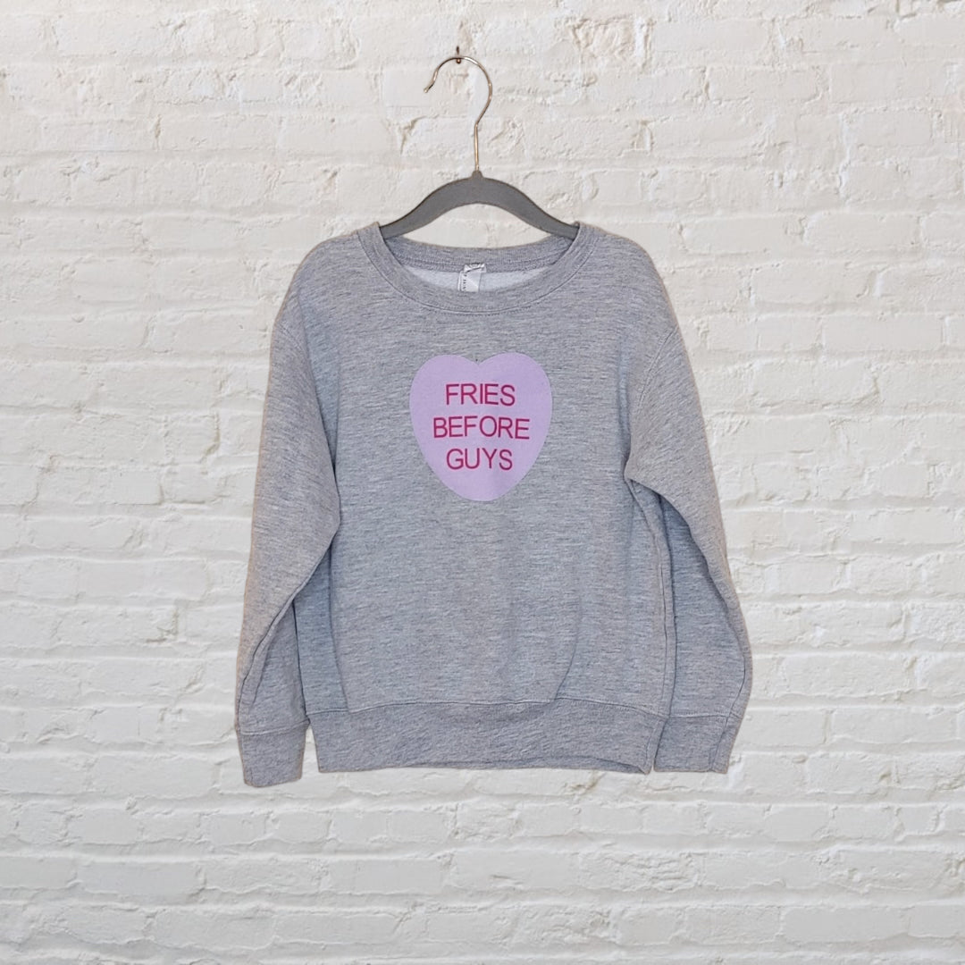 Rabbit Skins 'Fries Before Guys' Patch Sweater (5-6)