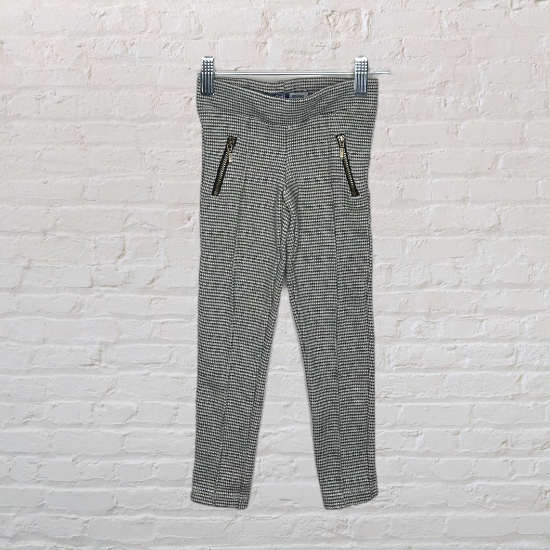 Okaidi Houndstooth-Style Ponte Leggings (4T)
