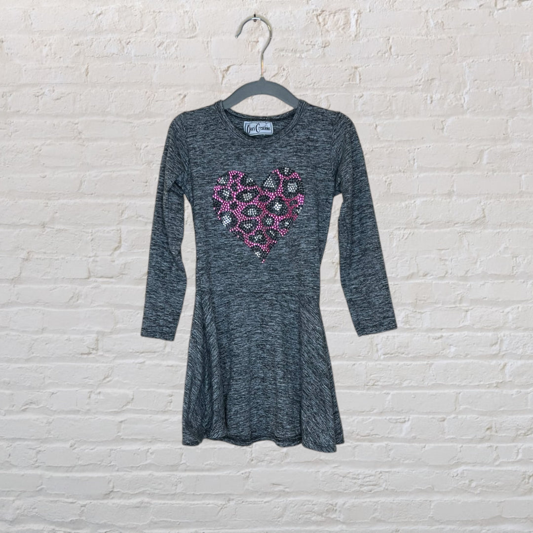 Dori Creations Studded Heart Dress - 4T