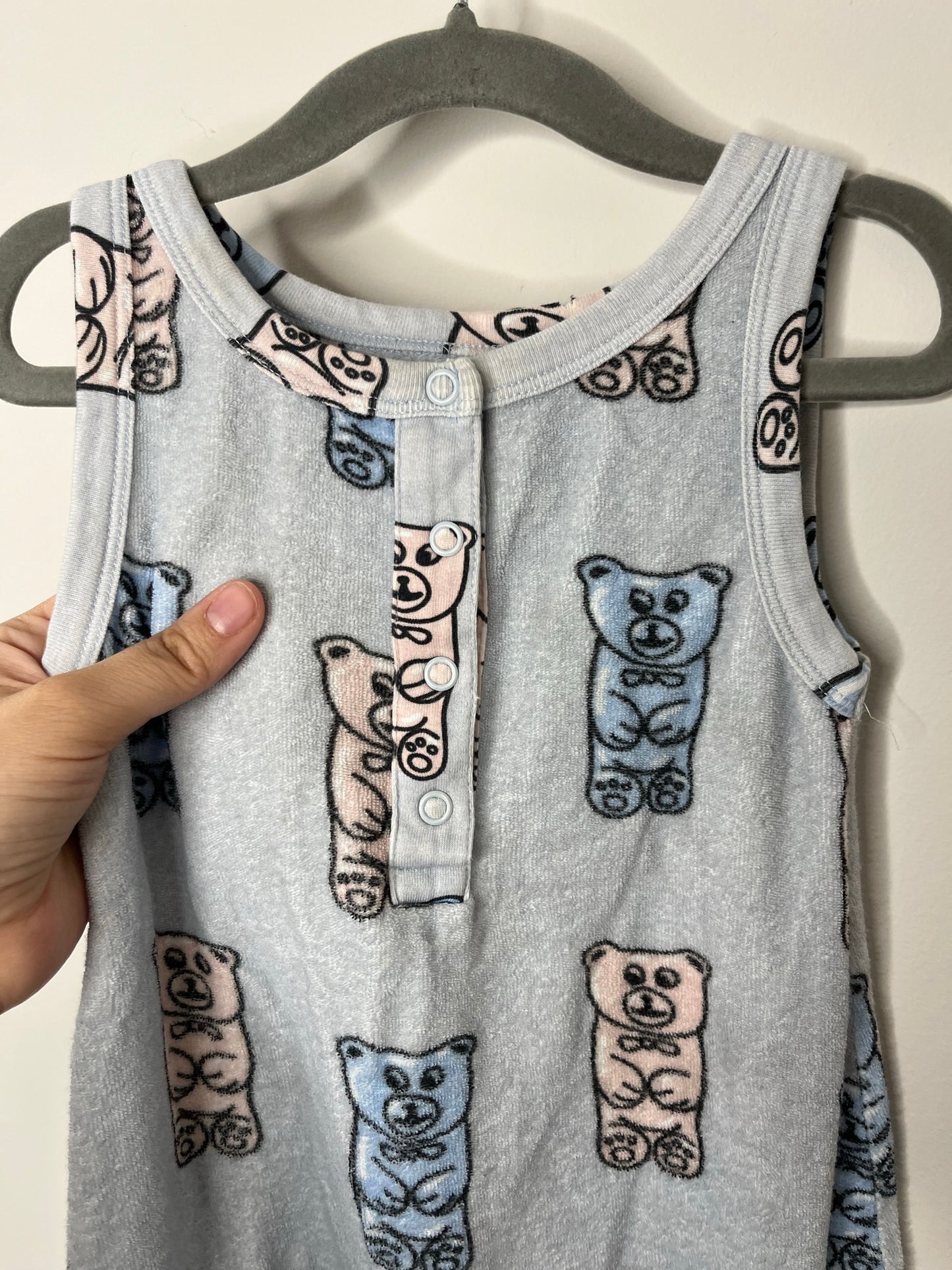 Hugo Loves Tiki Terry Gummy Bear Romper (18-24)