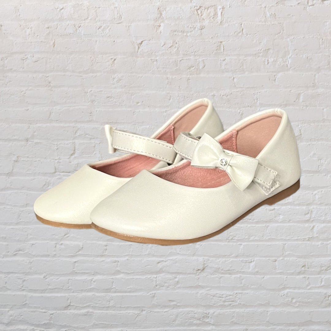 Taxi Girl Jewelled Bow Party Shoes (Footwear 7)