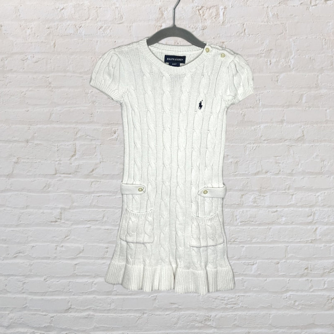 Ralph Lauren Fitted Cable Knit Dress (4T)